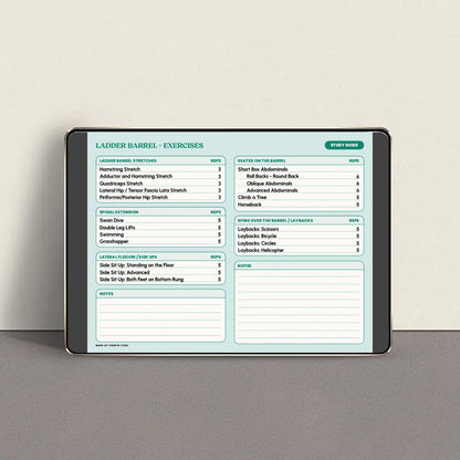 Pilates Barrels Study Guide + Classical Exercise Guide  - DIGITAL